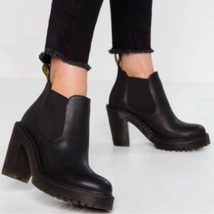 靴 Dr.Martens SEIRENE HURSTON CHELSEA BOOTS Dr. Martens Sz 8 Hurston Womens Leather Chelsea boots | eBay